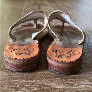 Jack Rogers Sardinia Navajo Sandals For Women - Classic Leather Thong Sandals With 1.75" Heel